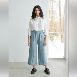 Linenfox Ocean Pants Sea Green Linen size M
